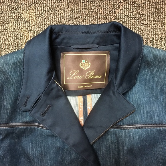 LORO PIANA - Leather Trim blazer jacket, 8 - Picture 2 of 5